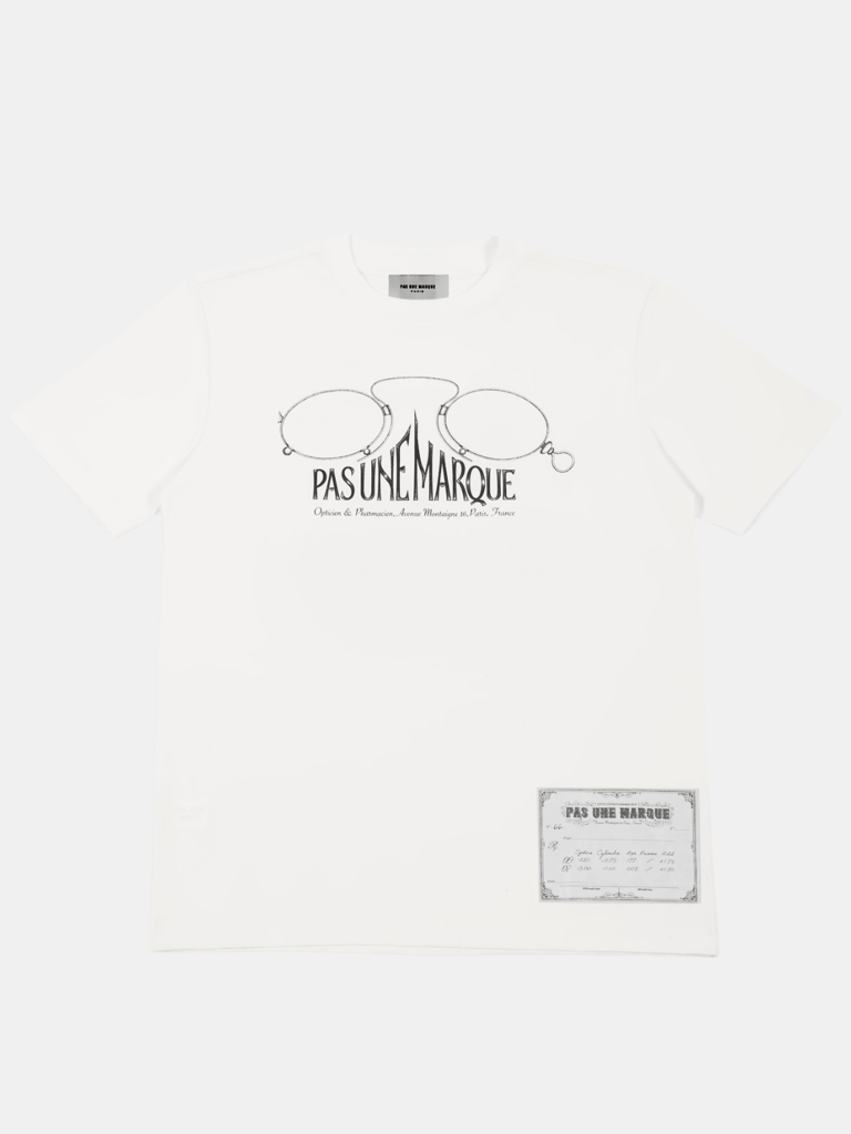 Optique Tee Shirt Short Sleeve - White