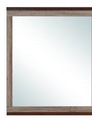 32 in. x 39.5 in. Classic Rectangle Framed Dresser Mirror - Gray/Brown