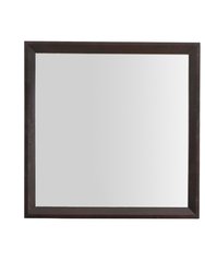 36 in. x 36 in. Classic Square Framed Dresser Mirror - Espresso