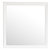 38 in. x 38 in. Classic Square Framed Dresser Mirror - White