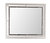 Alana 36 in. x 42 in. Modern Rectangle Framed Dresser Mirror - Silver Champagne