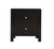 Burlington 2-Drawer Gray Nightstand - Black