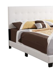 Caldwell Black Queen Panel Bed - White