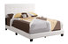 Caldwell Black Queen Panel Bed - White