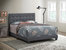 Caldwell Dark Grey Faux Leather Button Tufted Queen Panel Bed