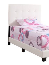 Caldwell Twin Panel Bed - White