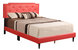 Deb Tufted Queen Panel Bed - Red