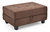 Gallant Chocolate Microfiber Upholstered Storage Ottoman