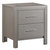 Glades 2-Drawer Silver Champagne Nightstand