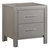 Glades 2-Drawer Silver Champagne Nightstand