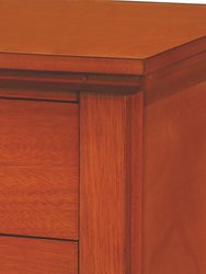 Hammond 3-Drawer Beige Nightstand