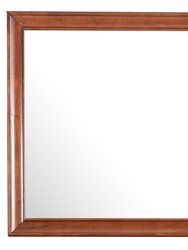 Lavita Modern Rectangle Framed Dresser Mirror - Oak