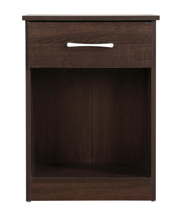 Lindsey 1-Drawer Nightstand - Wenge