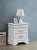 Lorana 2-Drawer Metalic Black Nightstand