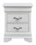 Lorana 2-Drawer Metalic Black Nightstand - Silver