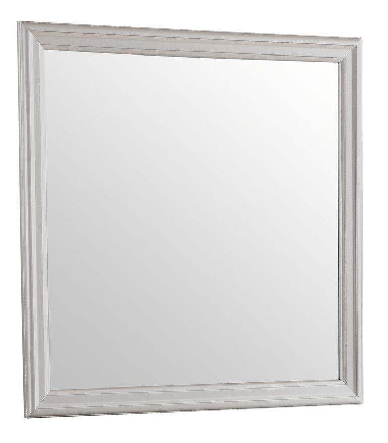 Lorana 38 in. x 38 in. Modern Square Framed Dresser Mirror