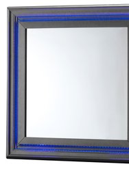 Lorana 38 in. x 38 in. Modern Square Framed Dresser Mirror