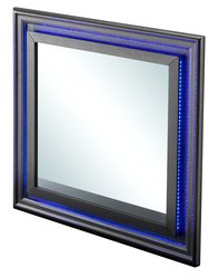 Lorana 38 in. x 38 in. Modern Square Framed Dresser Mirror