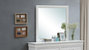 Lorana 38 in. x 38 in. Modern Square Framed Silver Champagne Dresser Mirror