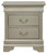 Louis Philippe 2-Drawer Nightstand - Silver Champagne