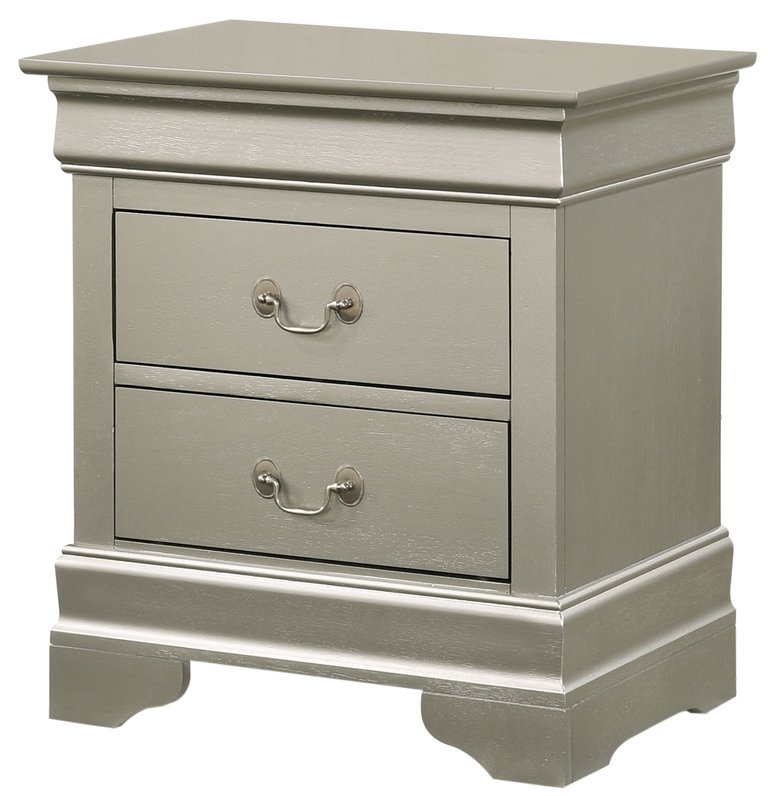 Louis Philippe 2-Drawer Nightstand