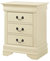 Louis Philippe 3-Drawer Nightstand