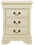 Louis Philippe 3-Drawer Nightstand - Beige