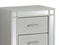 Madison 2-Drawer Silver Champagne Nightstand