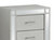 Madison 2-Drawer Silver Champagne Nightstand