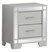 Madison 2-Drawer Silver Champagne Nightstand