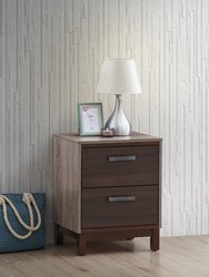 Magnolia 2-Drawer Brown Nightstand