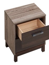 Magnolia 2-Drawer Brown Nightstand