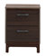 Magnolia 2-Drawer Brown Nightstand - Brown