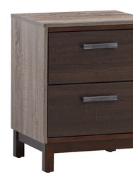 Magnolia 2-Drawer Brown Nightstand