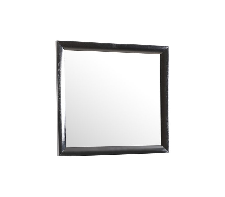 Marilla 35 in. x 39 in. Modern Rectangle Framed Dresser Mirror