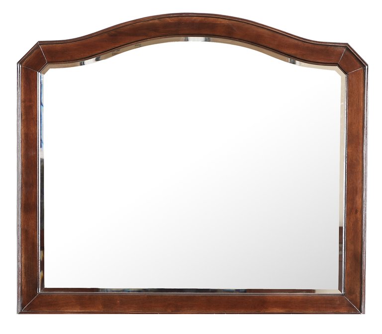 Modern Arch Framed Dresser Mirror - Cappuccino