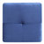 Nailer Navy Blue Twill Upholstered Ottoman