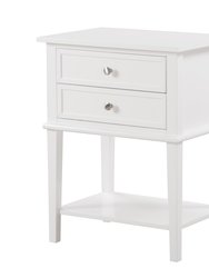 Newton 2-Drawer Teal Nightstand