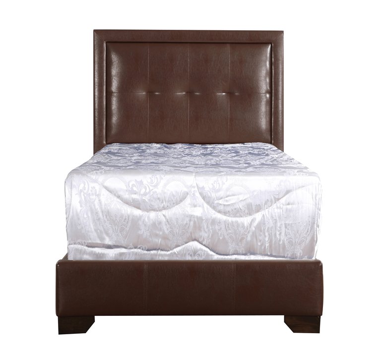 Panello Black Twin Panel Beds - Brown