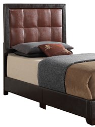 Panello Dark Brown Twin Panel Beds