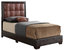 Panello Dark Brown Twin Panel Beds