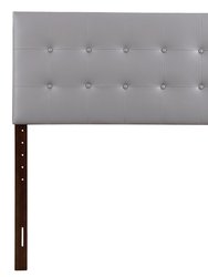 Super Nova 2 Black Tufted Queen Headboard - Light Grey