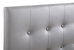 Super Nova Light Grey Full Upholstered Tufted Panel Headboard