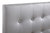 Super Nova Light Grey Full Upholstered Tufted Panel Headboard