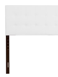 Super Nova Queen Upholstered Tufted Panel Headboard - White