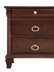 Triton 3-Drawer Cappuccino Nightstand - Cappuccino