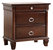 Triton 3-Drawer Cappuccino Nightstand