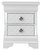 Verona 2-Drawer Nightstand - Silver