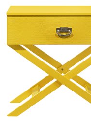 Xavier 1-Drawer Nightstand - Yellow