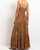 Beaded Seashell Cut-Out Maxi Dress In Almond